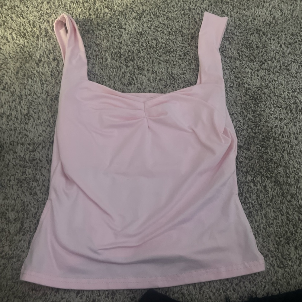 Cotton On Light Pink Crop Top